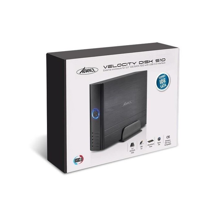 Advance boîtier HDD 3.5 Velocity Disk S10 USB3.0