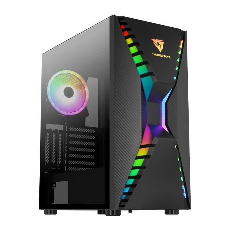 AEROCOOL Cronus RGB Noir TG - Boitier sans alimentation - Moyen tour - Format E-ATX