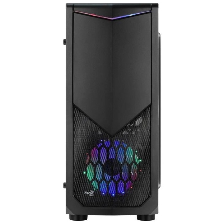 AEROCOOL BOITIER PC Tomahawk A - RGB - Moyen Tour - Noir - Format ATX