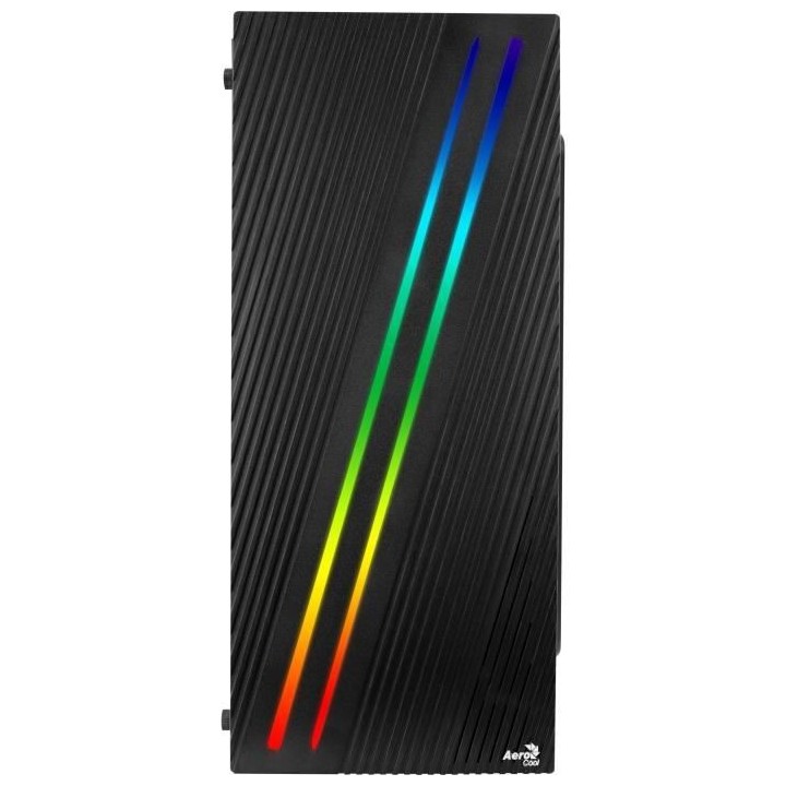Aerocool STREAK - Boîtier PC ATX RGB - Panneau Latéral - Ventilateur