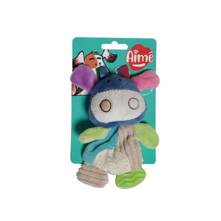 AIME Mini Jouet peluche vache - Pour chien