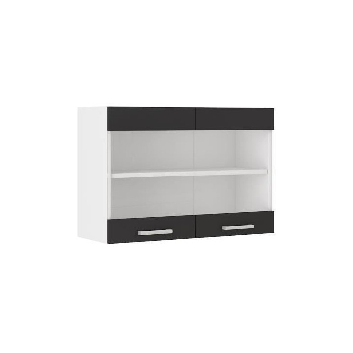 ULTRA Meuble haut de cuisine L 80 cm - Noir