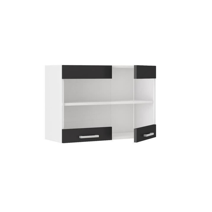 ULTRA Meuble haut de cuisine L 80 cm - Noir