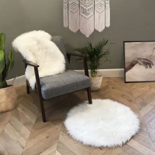 FLOKATI DELUXE Tapis de salon ou chambre - Peau de mouton synthétique