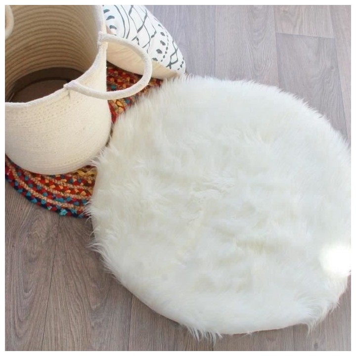 FLOKATI DELUXE Tapis de salon ou chambre - Peau de mouton synthétique