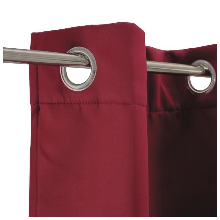 Rideau occultant Strong - 140 x 250 cm - Bordeaux