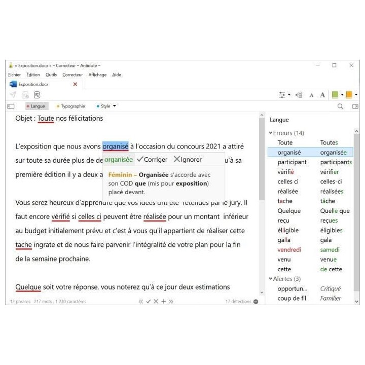 MYSOFT Antidote 11 - Correcteur, Dictionnaires, Guides - Pour le fran