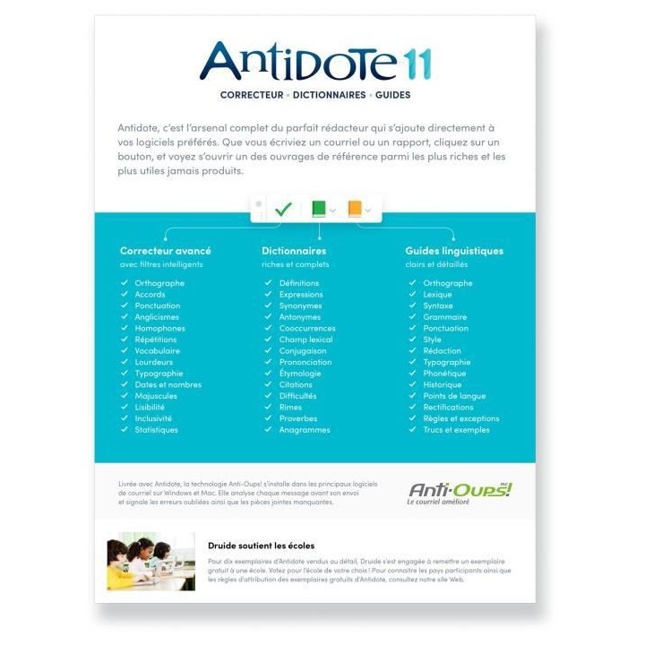 MYSOFT Antidote+ Familial - Abonnement 1 an - 5 utilisateurs (Antidote