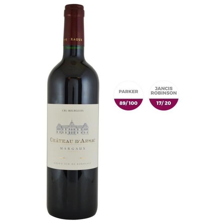Château D'Arsac 2016 Margaux - Vin rouge de Bordeaux