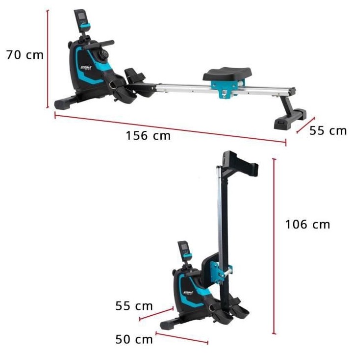 Rameur - Résistance magnétique a 8 niveaux - STRIALE - SR-911