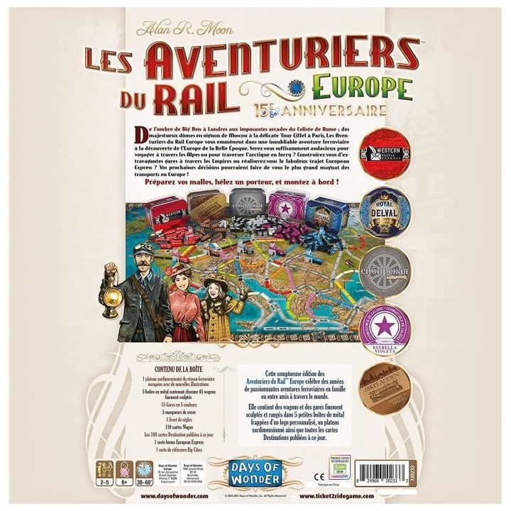 Les Aventuriers du Rail Europe - Edition Collector : 15eme Anniversair