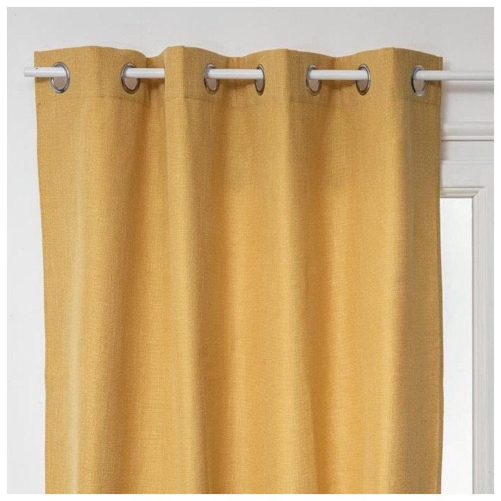 Rideau Clem - 140 x 260 cm - Jaune Ocre