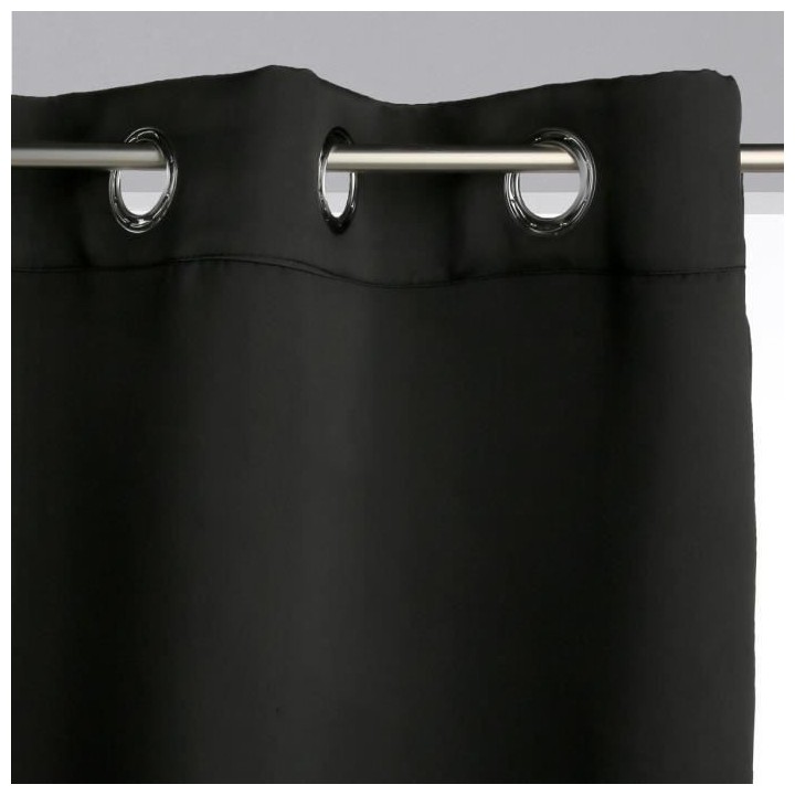 Rideau occultant - 140 x 260 cm - Noir