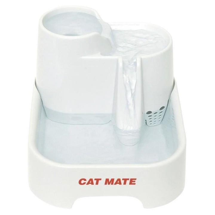 KERBL Abreuvoir CatMate - 2000 ml - Blanc - Pour chat et chien