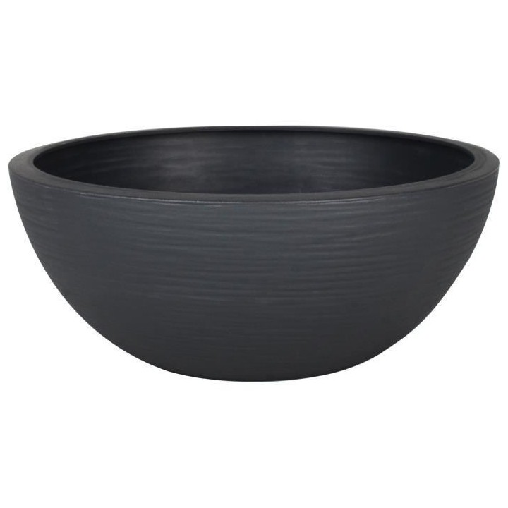 EDA PLASTIQUE - Pot vasque Graphit'Up Ø 30 - 5,5L - Gris anthracite