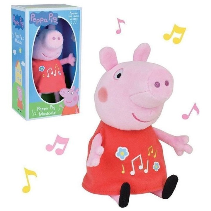PEPPA PIG Peluche musicale ± 20 cm