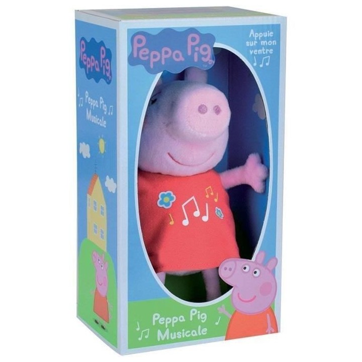 PEPPA PIG Peluche musicale ± 20 cm