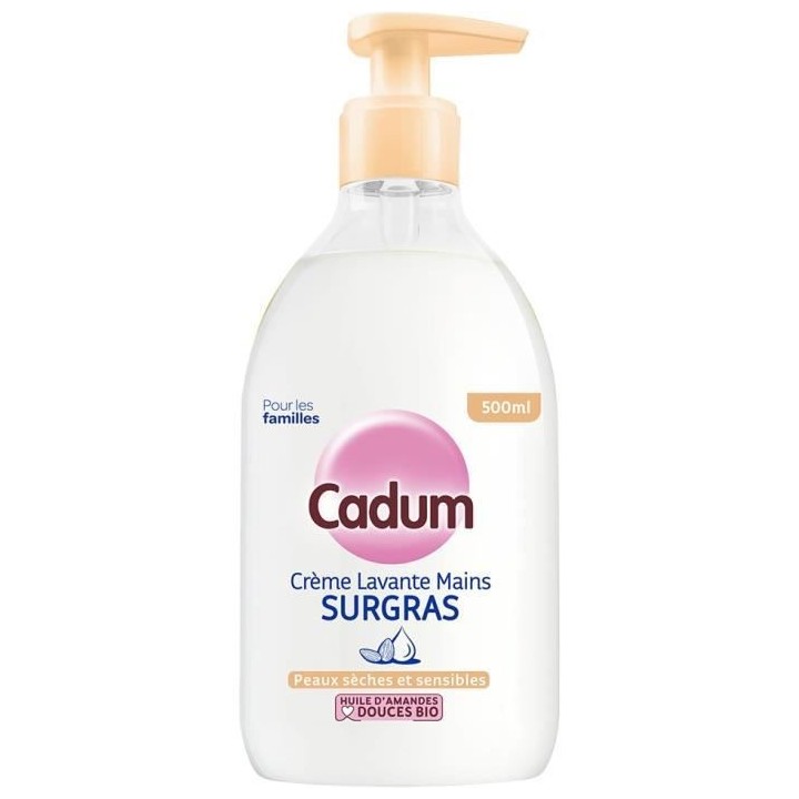 CADUM Creme Lavante Surgras - 500 ml x8
