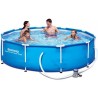 Kit Piscine hors sol tubulaire BESTWAY - Steel Pro™ - 305 x 76 cm - Ronde (Livrée avec pompe de filtration)