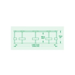 Kit Piscine hors sol tubulaire BESTWAY - Steel Pro™ - 305 x 76 cm - Ronde (Livrée avec pompe de filtration)