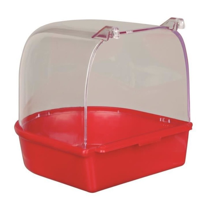 TRIXIE Baignoire semi-circulaire en plastique - Pour oiseau