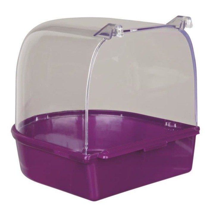 TRIXIE Baignoire semi-circulaire en plastique - Pour oiseau