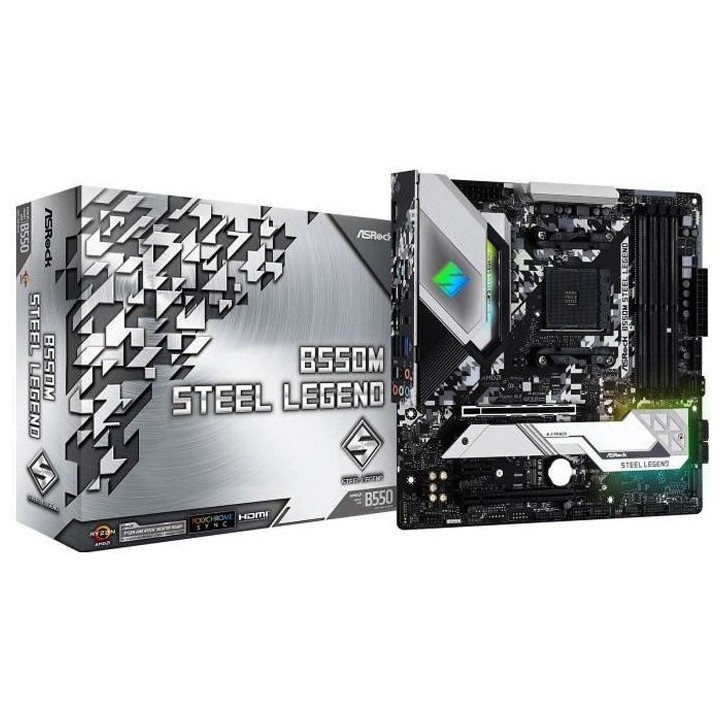 ASROCK Carte mere B550M Steel Legend