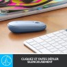 Souris Sans fil - LOGITECH - M350 PEBBLE - Clic Silencieux - Gris Bleu