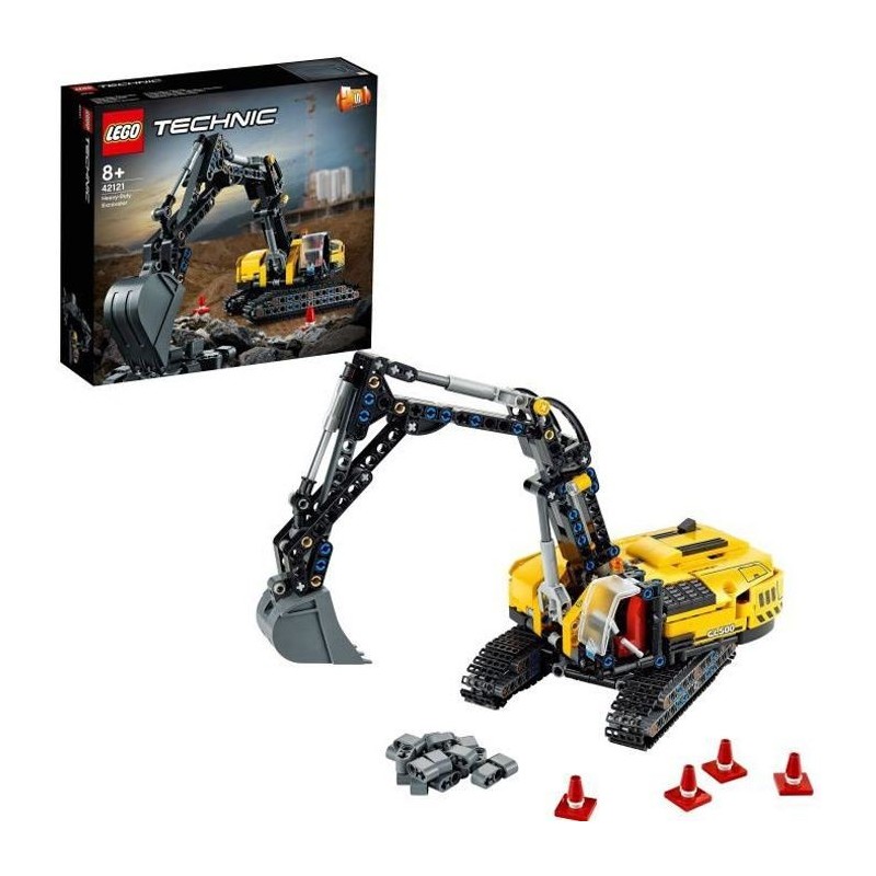 LEGO Technic 42121 Pelleteuse, Jouet de Construction, Engins Chantier, Tracteur a Chenilles