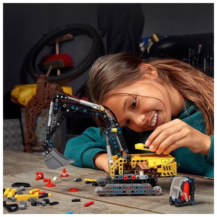 LEGO Technic 42121 Pelleteuse, Jouet de Construction, Engins Chantier,