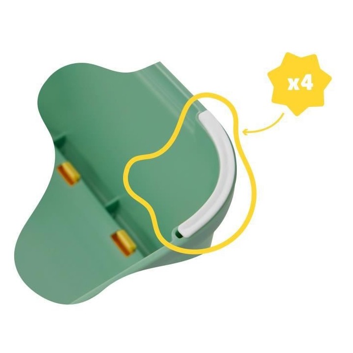 Badabulle Marchepied antidérapant, réhausse de 15 cm, 4 pieds antid