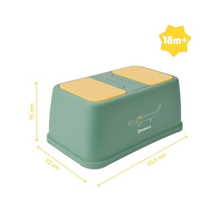 Badabulle Marchepied antidérapant, réhausse de 15 cm, 4 pieds antid