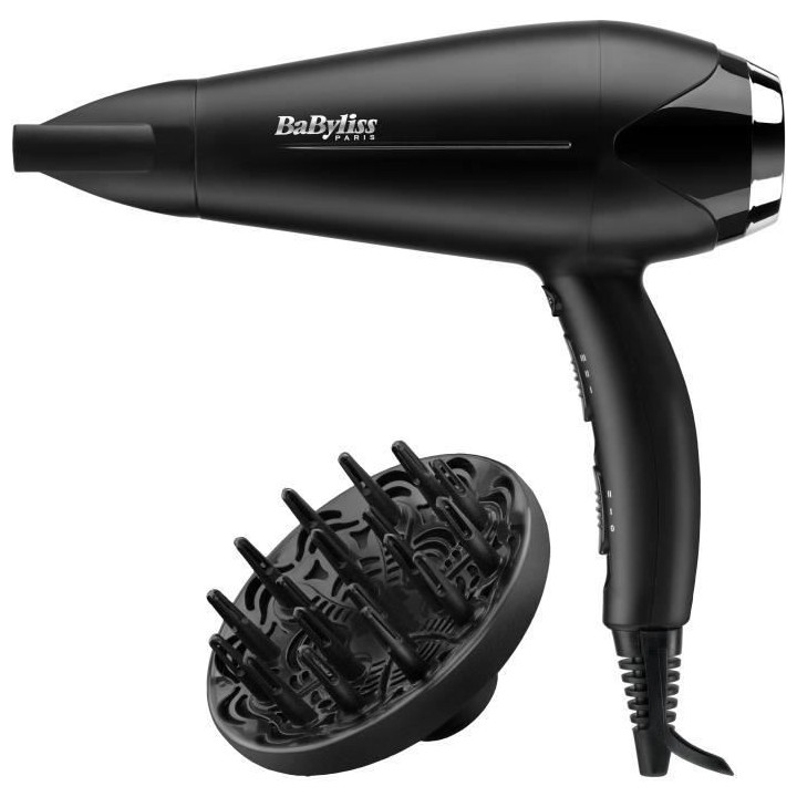BaByliss - D572DE - Seche-cheveux Turbo Smooth 2200 avec Technologie I