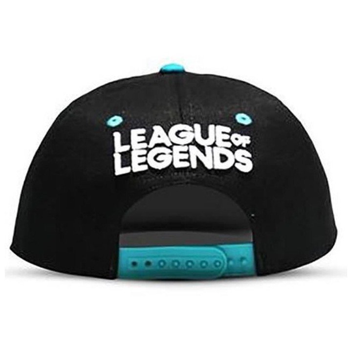 DIFUZED League of Legend Casquette - Logo - Noir et blanc