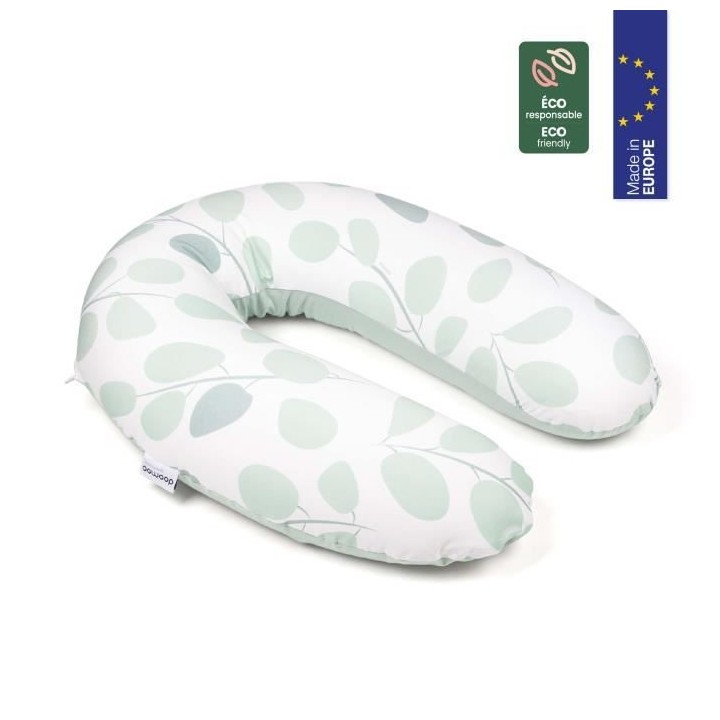 Babymoov Coussin de Maternité doomoo Buddy Leaves Aqua Green