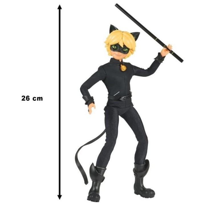 Miraculous - Poupée mannequin 26 cm Chat Noir - BANDAI