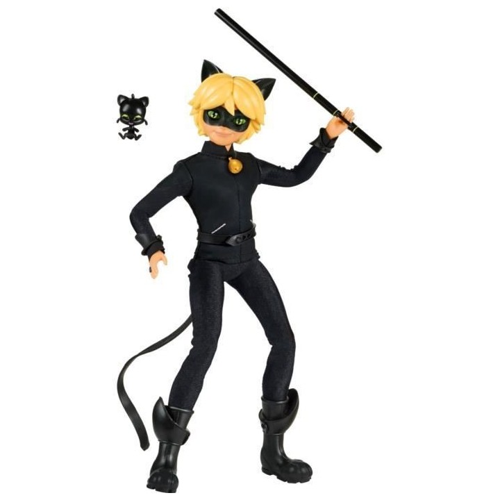 Miraculous - Poupée mannequin 26 cm Chat Noir - BANDAI