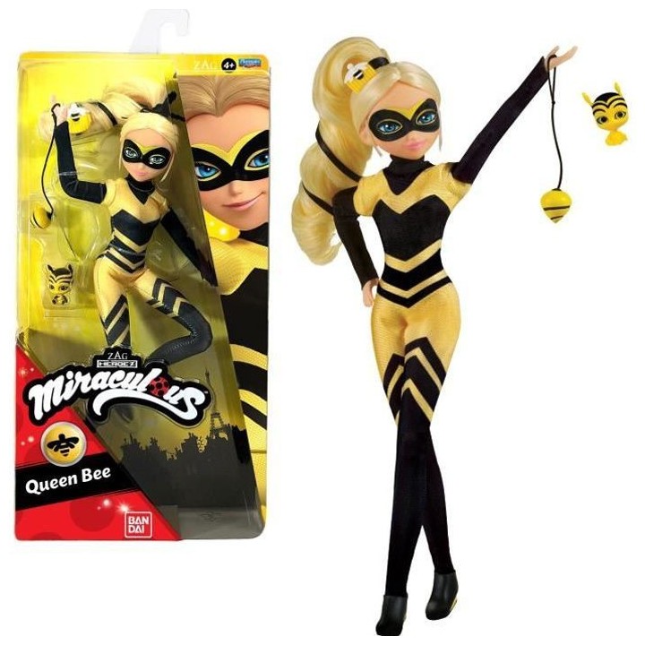 Miraculous Ladybug - Poupée mannequin 26 cm : Queen Bee - BANDAI