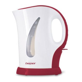 BEPER 90.350H Bouilloire électrique - 1,7L - 2200 W - Blanc et Rouge
