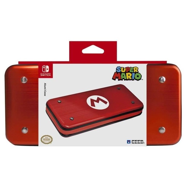 Hori Étui de Protection Nintendo Switch en Aluminium Rouge - Design S