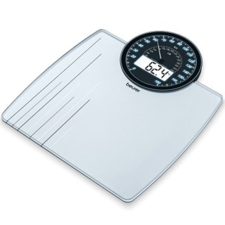 Beurer Pese-personne en verre affichage numérique et analogique GS 58