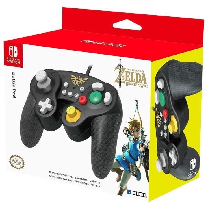 Hori Battle Pad Manette Filaire Type GameCube Super Smash Bros Pour Ni