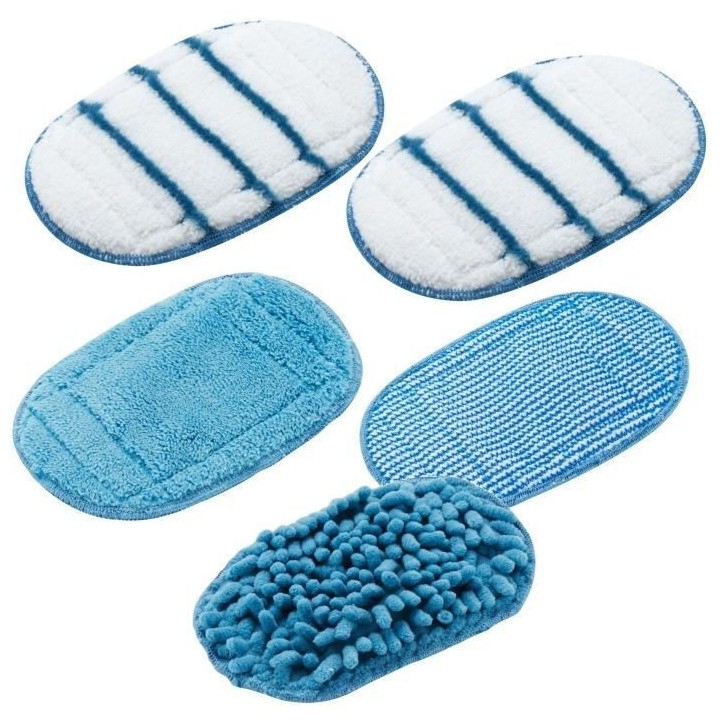 BLACK+DECKER Kit 2 patins pour balai vapeur + 5 patins pour gant STEAM