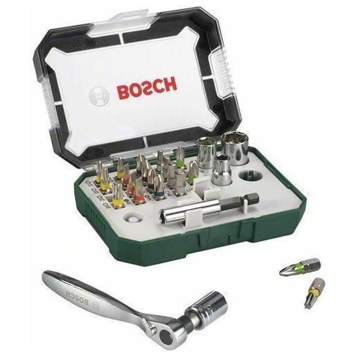 Set embout de vissage Bosch (Kit 26 pieces, Assortiment d'embouts de