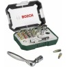 Set embout de vissage Bosch (Kit 26 pieces, Assortiment d'embouts de vissage avec cliquet)