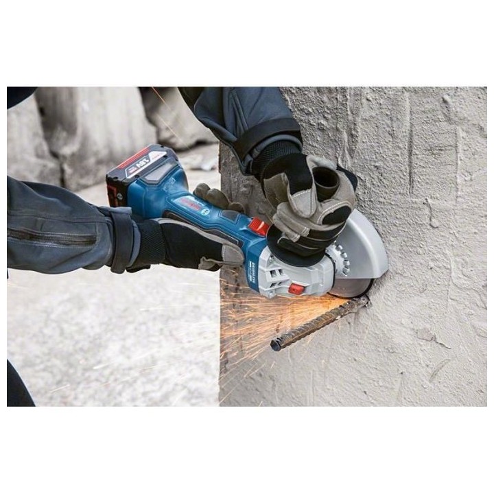 Meuleuse BOSCH PROFESSIONAL GWS 18V-7 + 2 batteries 4,0Ah + chargeur G