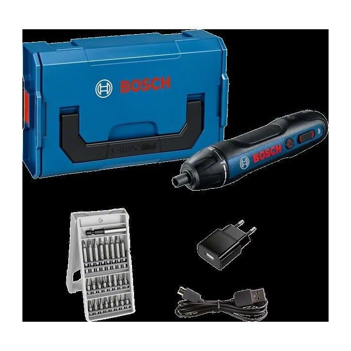 Tournevis sans fil GO 2.0 en coffret L-BOXX - BOSCH - 06019H2101