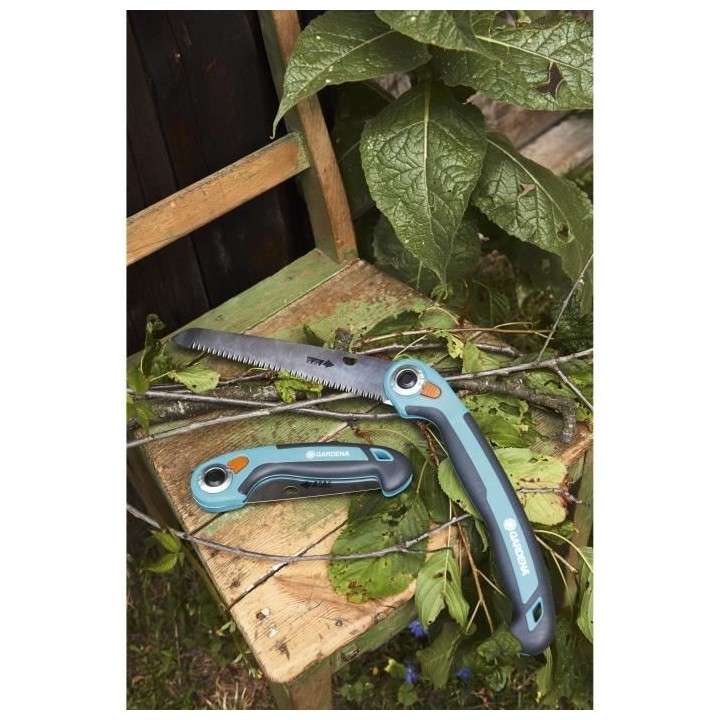 GARDENA Scie a élaguer repliable 200 P - Lame incurvée acier trempé