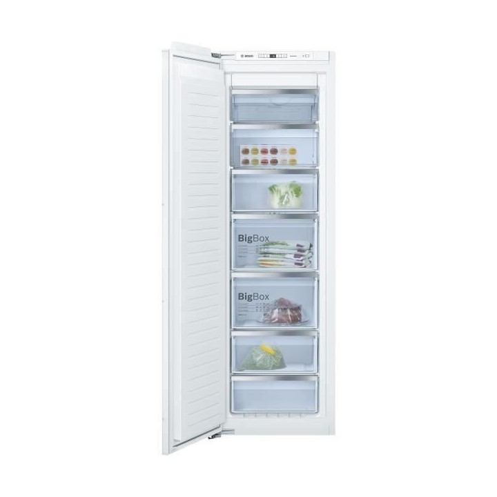 BOSCH GIN81AEF0 Congélateur intégrable - 211L - SER6 - 177x56cm - Bl