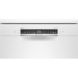 Lave-vaisselle pose libre BOSCH SMS4HCW60E Série 4 - Largeur 60 cm - Blanc - 14 couverts - Induction - 40 dB